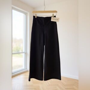 Athleta Elation Black Wide Crop Pants